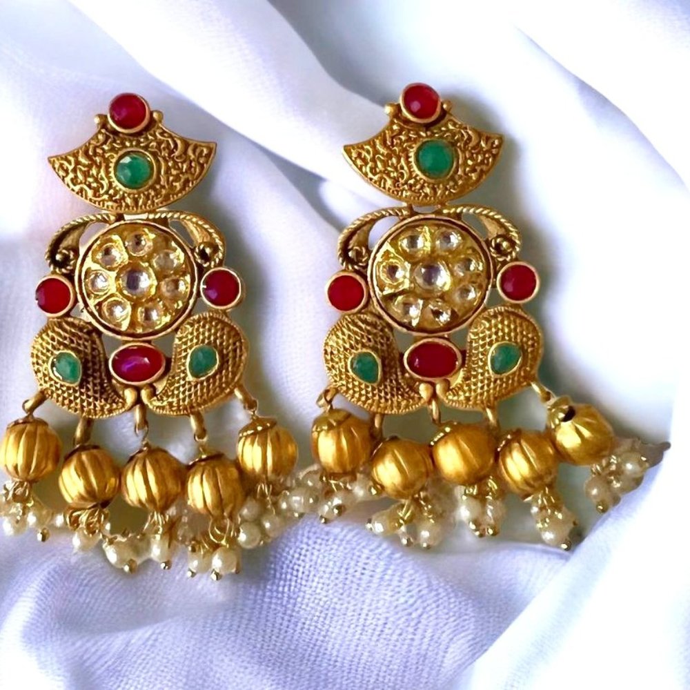 Matte Gold Earrings